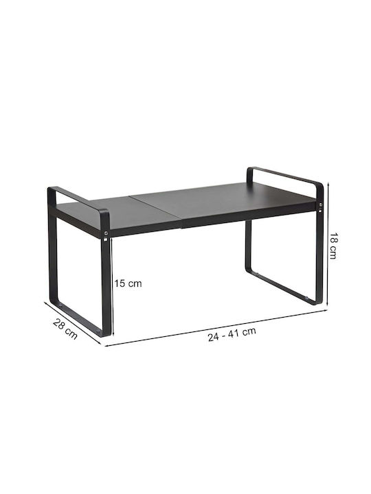 Quasar Επιτραπέζια Βάση Universal Storage Raft Μεταλλική 28x18x28εκ. Μαύρη