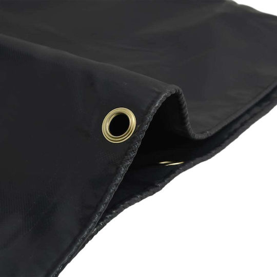 vidaXL Waterproof Tarpaulin 600gr/m² 8x5m. Heavy Duty Black