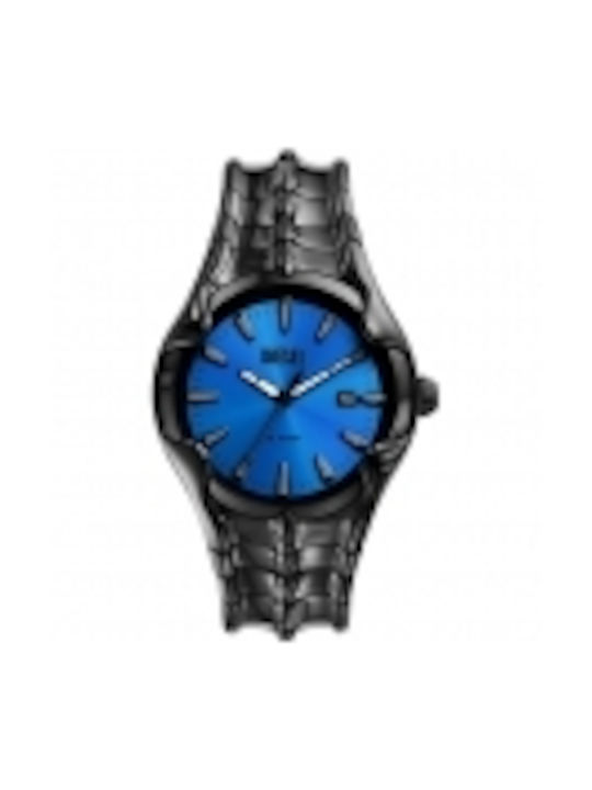 Diesel Uhr Batterie mit Blau Metallarmband