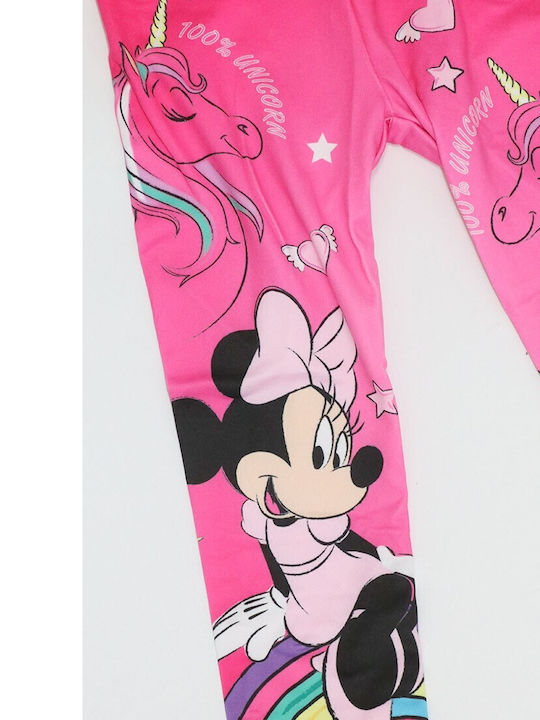 Disney Leggings pentru Copii Lung Fuchsia