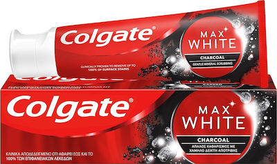 Colgate Max White Charcoal Zahnpasta mit Aktivkohle für Aufhellung 75ml