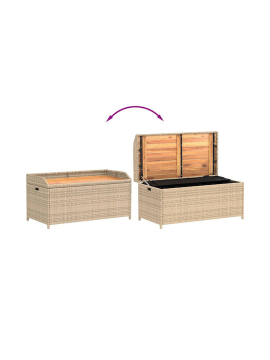 vidaXL Outdoor Storage Box Brown L100xW50xH52cm