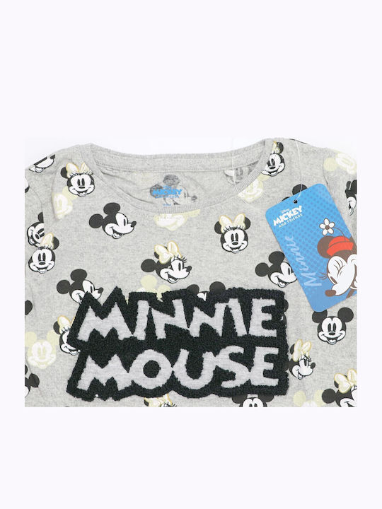 Bluză pentru copii Cu mânecă lungă Gri Minnie Mouse