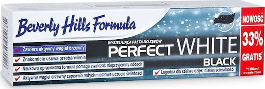 Beverly Hills Formula Perfect White Black Toothpaste with Active Charcoal for Whitening 100ml