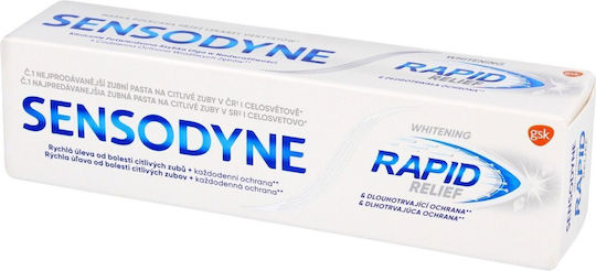 Sensodyne Rapid Relief Whitening Toothpaste for Whitening 75ml