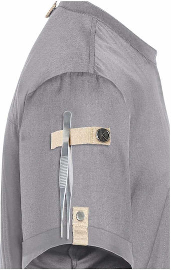 Karlowsky Mantel Koch 100% Baumwolle Gray mit Kurzärmelig Green-Generation
