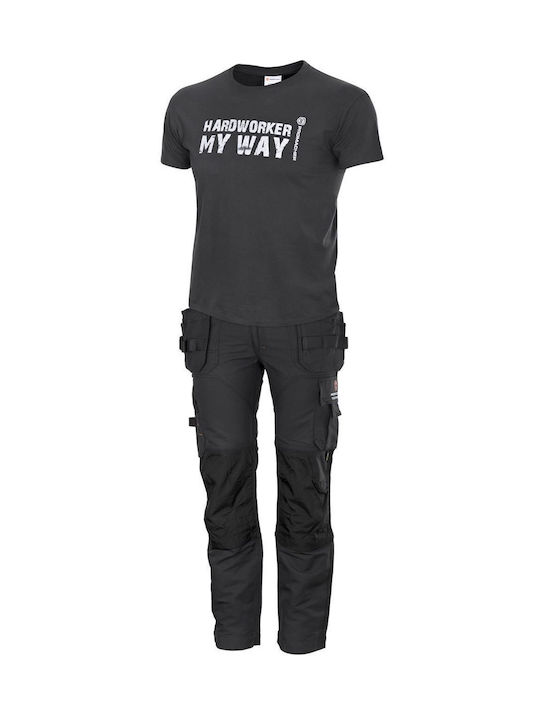 Bennon Hardworker T-Shirt Εργασίας Γκρι