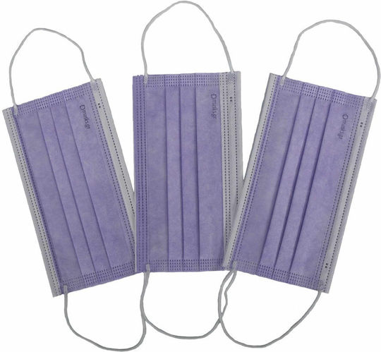 Mască de protecție De unică folosință Tipul II Chirurgical Violet 005005 50buc