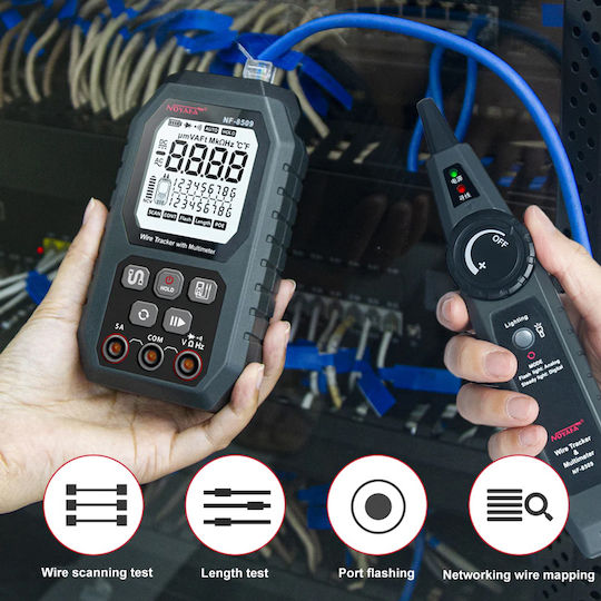 Noyafa Multimetru digital cu Buzzer cu Măsurare AC / DC / Rezistență 112329