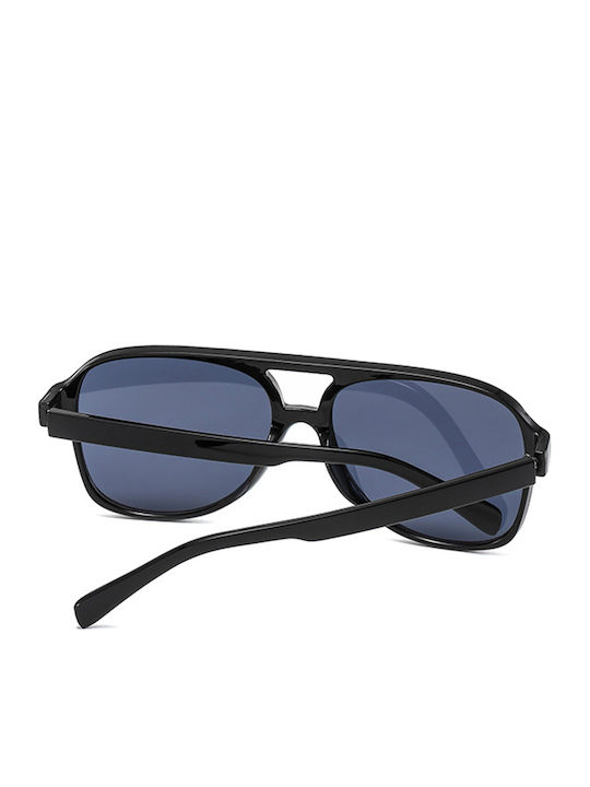 Techsuit Unisex Sunglasses with Black Frame and Black Polarized Lens