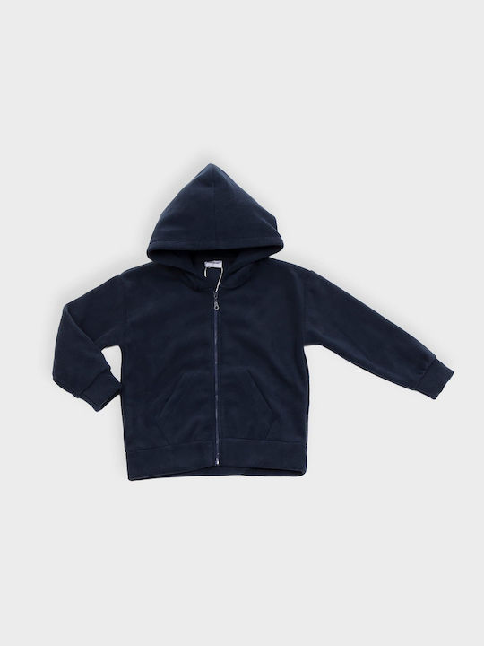 Trax Kids Sweatshirt Cardigan with Hood Navy Blue