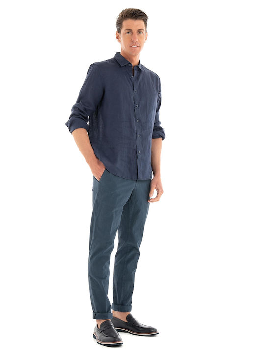 Four.ten Pants - Blue Παντελόνια (Ανδρικό Blue - T9085-91)