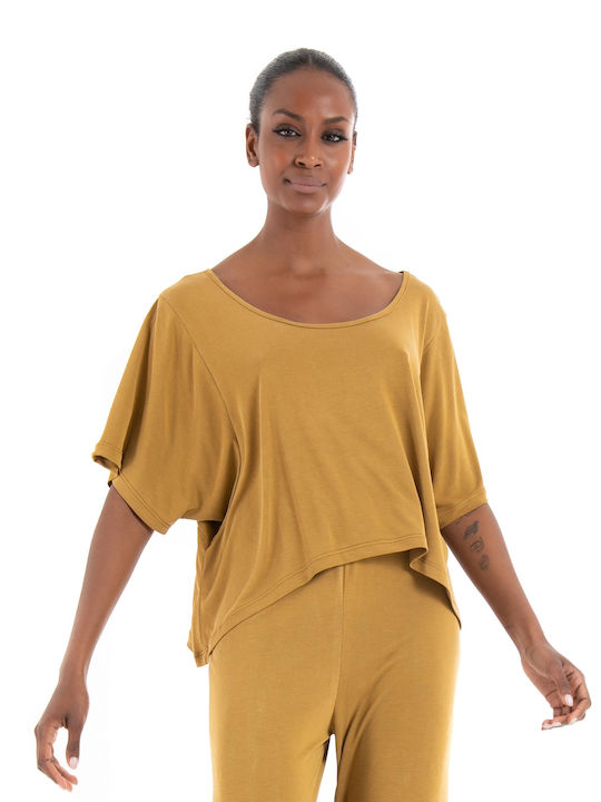 Tag Sonia Top - Dark Beige Tops (Γυναικείο Dark Beige - TWSS235017-Dark Beige)