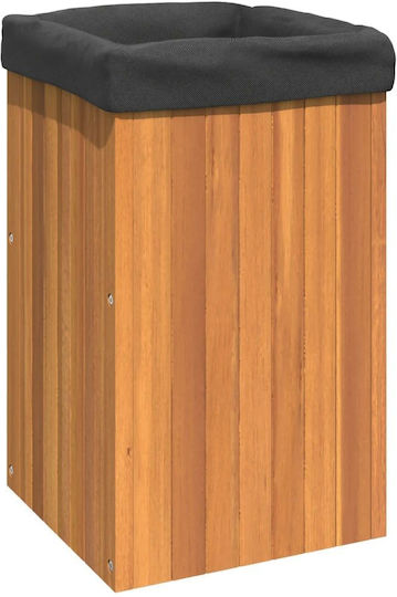 vidaXL Κήπου Ζαρντινιέρα Πλαστική Καφέ 35x35x60εκ.