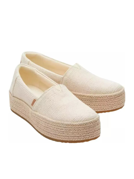 Valencia Women's Fabric Espadrilles Beige