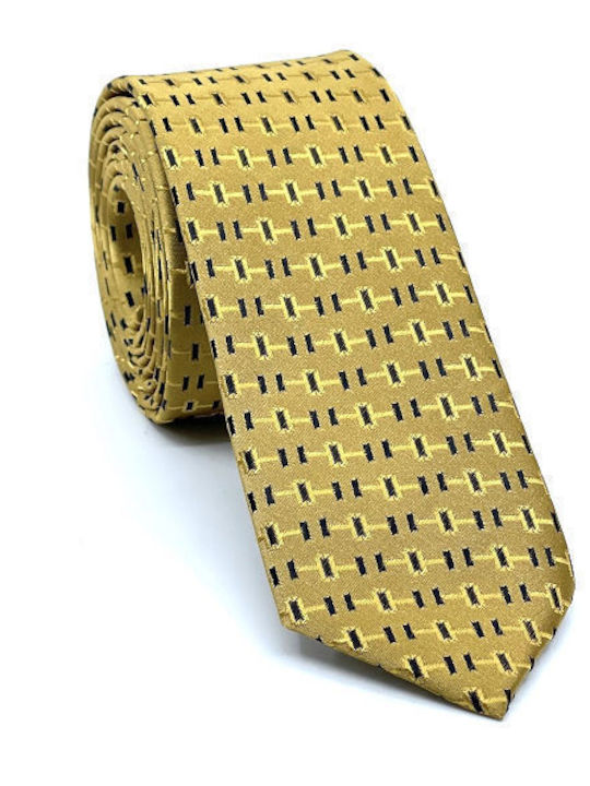 Legend Accessories Σετ Ανδρικής Γραβάτας σε Κίτρινο Χρώμα