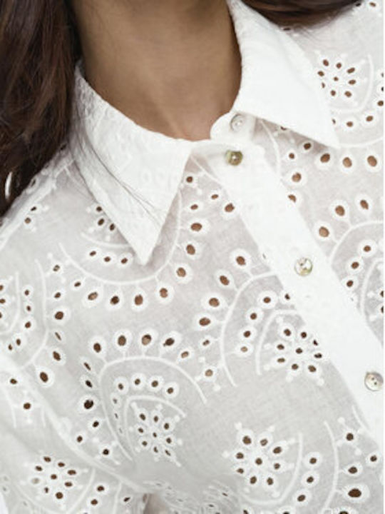 Long Sleeve Women's White Shirt