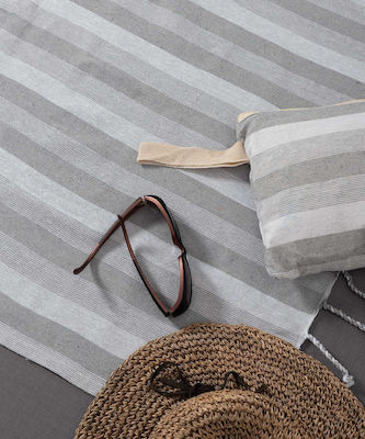 Silk Fashion Beach Towel Cotton Gray 180x90cm.
