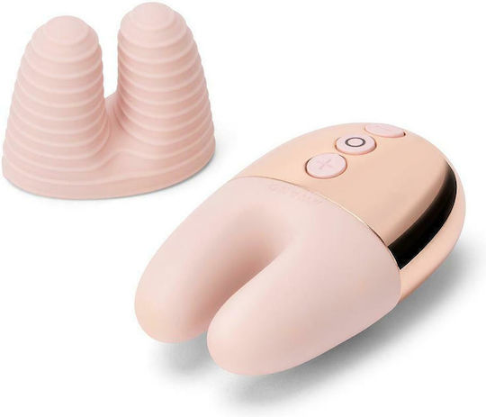 Le Wand Double Vibe Mini Κλειτοριδικός Δονητής 8.4cm Rose Gold