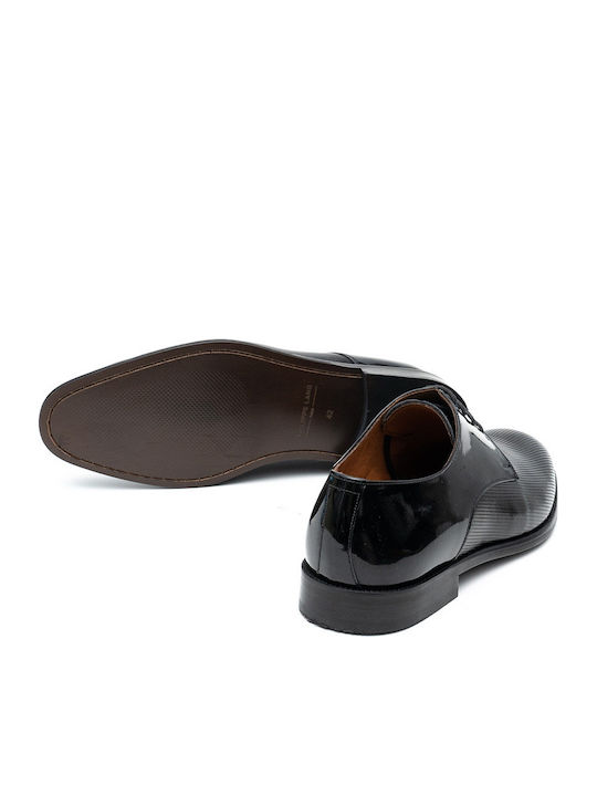 Herrenschuhe aus Lackleder Schwarz