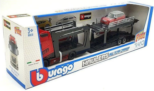 Bburago Diecast 1:43 Street Fire Haulers Multicar Carrier Volvo FH16 Truck for 3++ Years