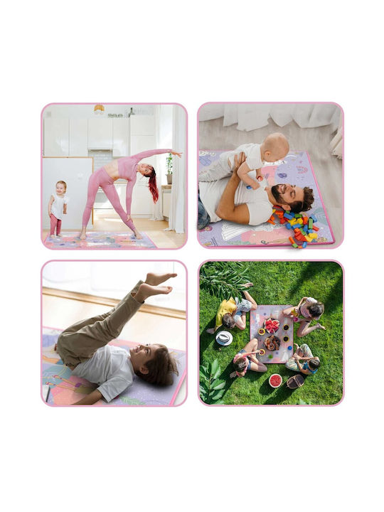 Ricokids Kinder Teppich Rosa 120x90cm