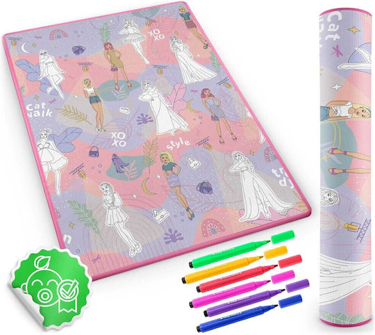 Ricokids Kinder Teppich Rosa 120x90cm