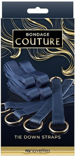 Ns Novelties Bondage Couture Set pentru Legare Membre curele de legare Blue