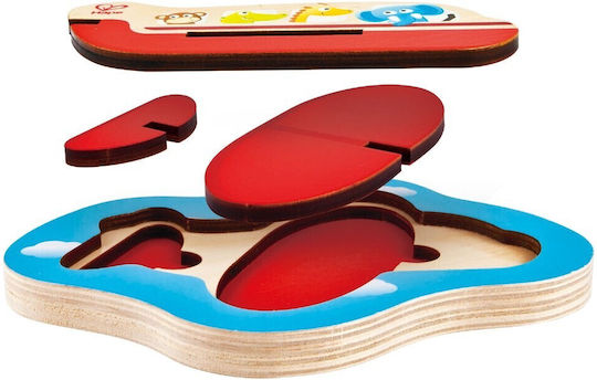 Wooden Kids Puzzle 3d Airplane for 2+ years+ Years 3pcs Hape