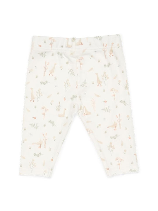 Little Dutch Pantaloni copii din material textil Alb