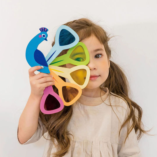 Tender Leaf Toys Ζωάκι Peacock Colours από Ξύλο για 18+ Μηνών