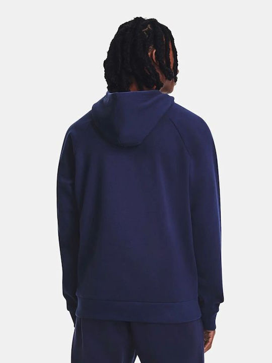 Under Armour Men's Sweatshirt with Hood and Pockets Navy Blue