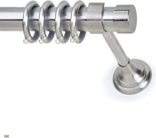 Metallisch Vorhangstange Tapo Einfach Φ25mm 160cm Single