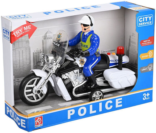 Zita Toys City Service Μοτοσυκλέτα Αστυνομικό Pull Back για 3+ Ετών (Διάφορα Σχέδια) 1τμχ