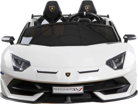 Lamborghini Aventador Διθέσιο με Τηλεκοντρόλ Licensed 24 Volt Λευκό για 3+ Ετών