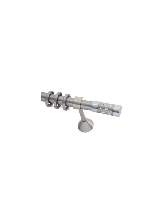 Guy Laroche Metallisch Vorhangstange Astra Einfach Φ25mm 160cm Silber