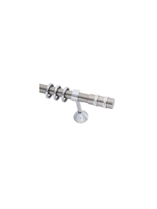 Guy Laroche Metallisch Vorhangstange Quiz Einfach Φ25mm 160cm Silber