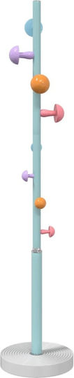 vidaXL Metallic Coat Rack Blue 35x35x172cm