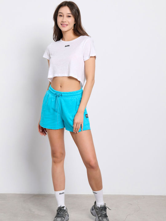 Γυναικείο Αθλητικό Crop T-shirt Λευκό