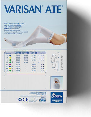 Varisan Thigh High Stockings Short 18 mmHg White