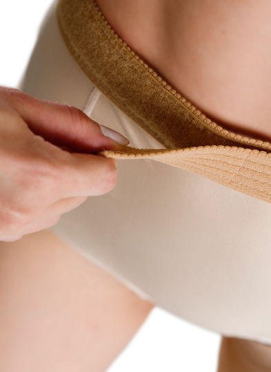 Varisan Top Monocollant με Ανοιχτά Δάχτυλα Κλάση 2 23-32 mmHg Δεξί Corto Short Κάλτσα Μονοκολάν Διαβαθμισμένης Συμπίεσης με Σιλικόνη & Ανοικτά Δάκτυλα 23-32 mmHg Μπεζ