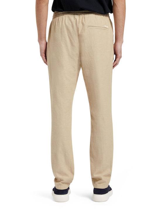 Scotch & Soda Warren Men's Trousers in Straight Line Beige