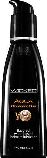 Wicked Aqua Flavored Lubricant Cinnamon Bun 120ml