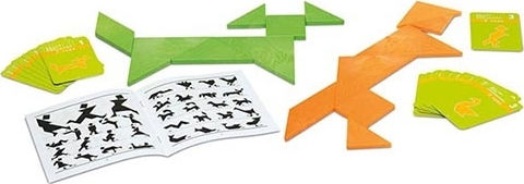 Board Game Double Tangram for 2 Players 5+ Years Old (EN) Cayro