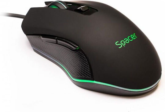 Spacer SP-GM-01 RGB Gaming Ποντίκι Μαύρο