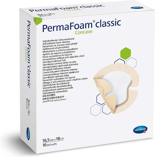 Hartmann PermaFoam Concave Αυτοκόλλητο Επίθεμα 18x16.5cm 1τμχ