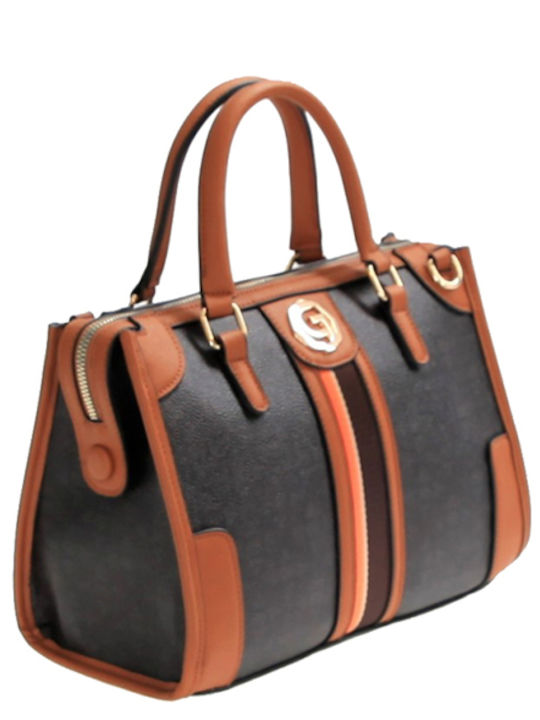 Gold & Gold Women's Bag Hand Brown