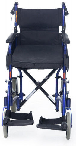 Invacare Alu Lite Scaun cu rotile Tip de lumină cu Pliabil înapoi 45.5cm Albastru