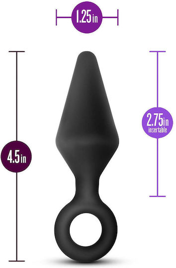 Dream Toys Anal Adventures Platinum Πρωκτική Σφήνα Medium Μαύρη
