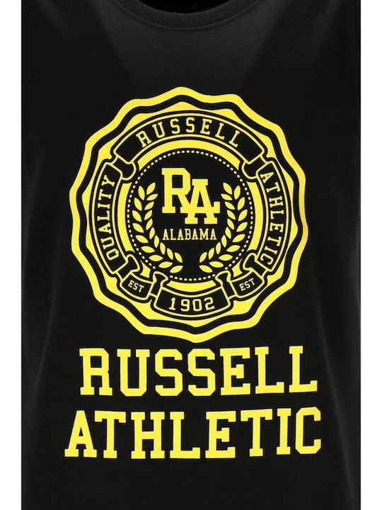 Russell Athletic Ανδρική Μπλούζα Αμάνικη Μαύρη